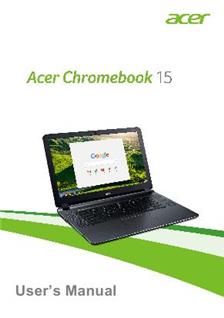 Acer Chromebook 15 CB3 532 manual. Smartphone Instructions.